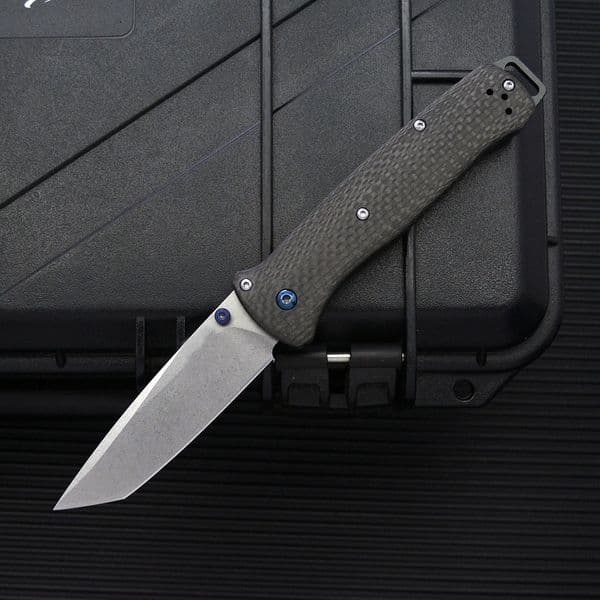 High-Quality knives Carbon Fiber BM537 Folding Knife with Carbon Fiber Handle, Outdoor Camping Survival Pocket Knife