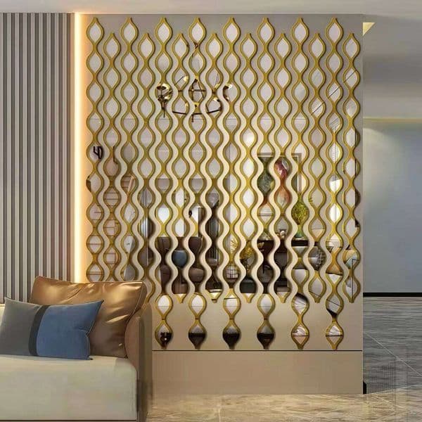 6/12pcs Gold Teardrop CombinationArtisticDecorative Mirror for BathroomBedroom Living Room Hallway Accent Wall Decor