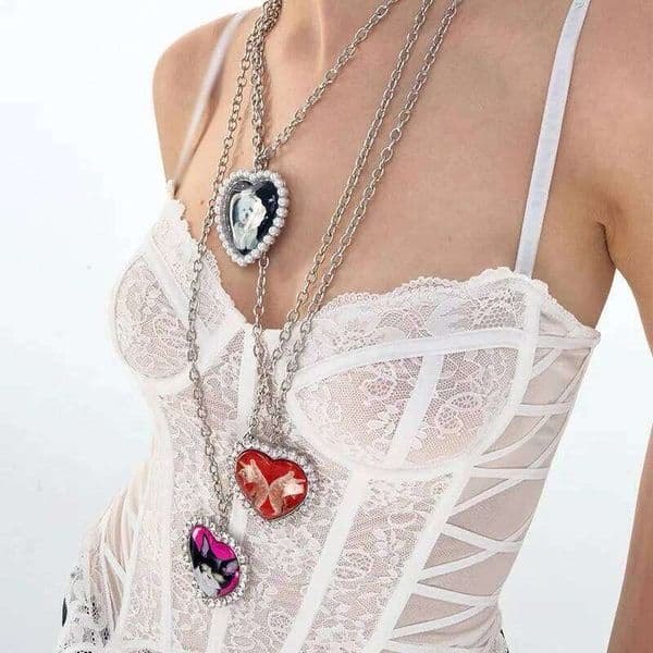 New Women's Long Love Pet Sweater Chain Necklace Cute Cat Dog Acrylic Pendant Fashionable Dressing Accessories Sturdy Durable