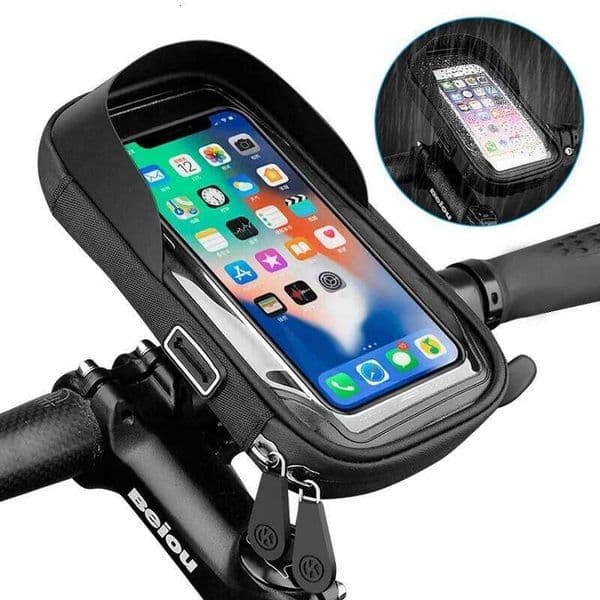 Waterproof Motorcycle Bike Phone Touch Screen Bag 6.4inch Bicycle Handlebar Holder for iPhone 12Pro Samsung