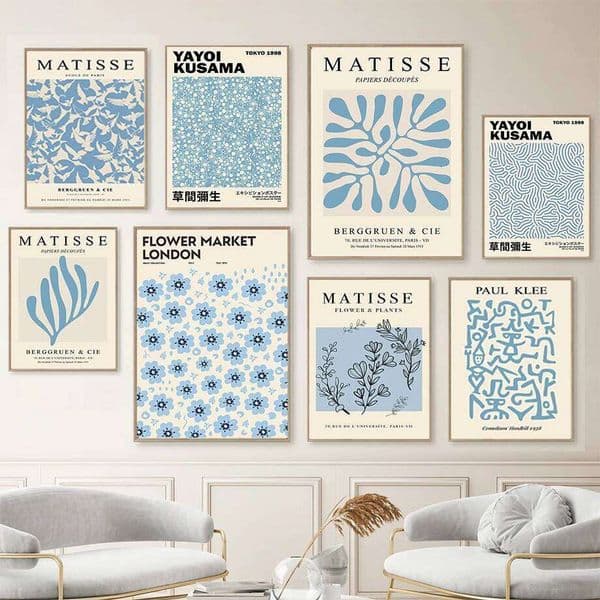 Matisse Flower Market Yayoi Kusama Abstract Posters And Prints Wall Art Canvas Painting Hotel Bar Pictures For Living Room Decor 26Y0427