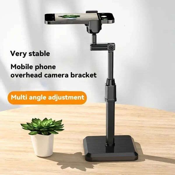 360° Adjustable Angle & Height Desktop Stand - The Perfect Lazy Phone Holder for All Phones!