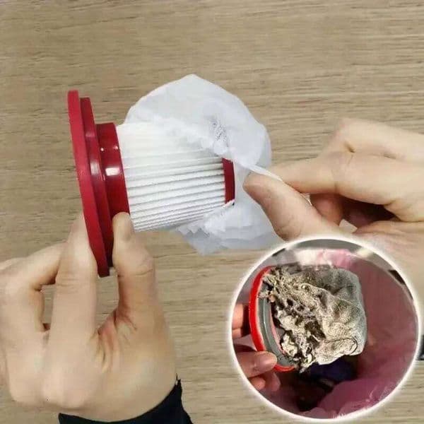 100pcs Disposable Filter Protective Cover - Washable Non-woven Fabric for Handheld Vacuum Cleaner