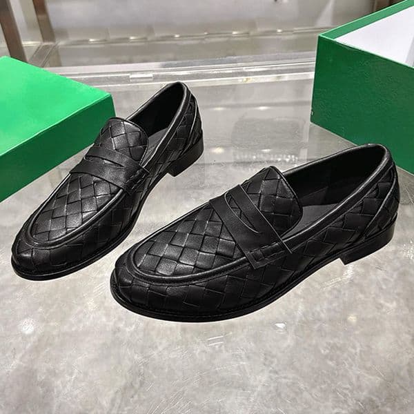 Luxury Unisex Calfskin Leather James Loafer Slip Penny Design Flat Heel Casual Dress Shoes Breathable Comfortable Footwear Business Office