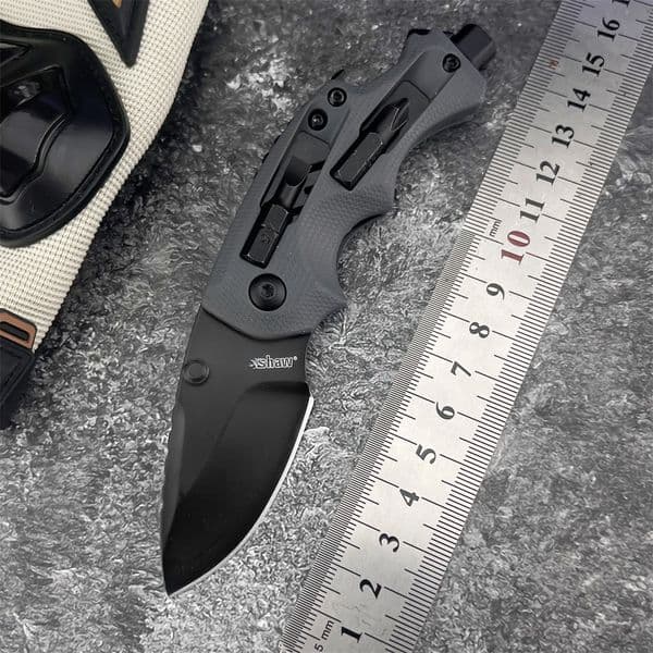 KS 8720 Multi-Functional Everyday Carry Folding Knife 8Cr13MoV Blade G10 Handle Outdoor Camping Hunting Survival Tool