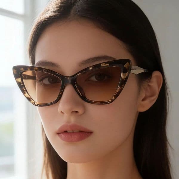 Butterfly frame new fashion trend European American style fashionable women's eyeglass frame, versatile and simple sunglasses for a natural look