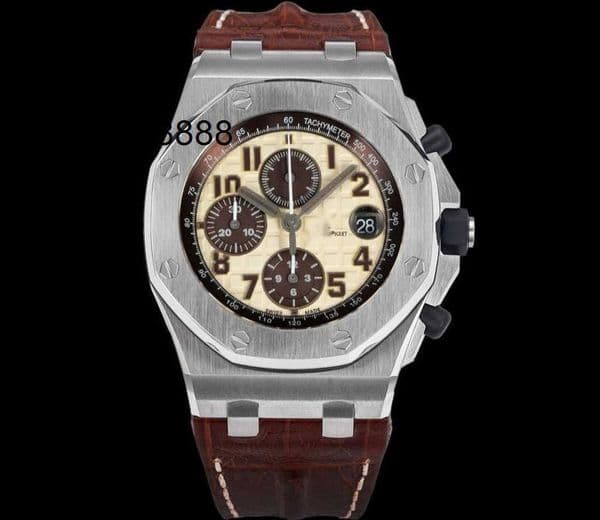 Luxury Automatic Mechanical Watch RoyalOak 26400/26238/2647 Designer Mens Watch Offshore Watches Skeleton Steel Green Dial Chronograph 3126 42mm Wristwatch MeiY