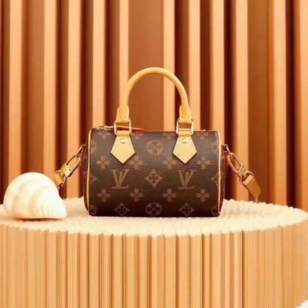 10A Designer bag Shoulder Bags Top Designer Mini Nano 16cm Shoulder Bag Women Leather Denim Crossbody Luxury Brand Embossed Tote Purse Brown