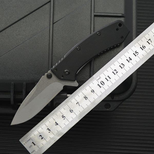 KS-1555 Folding Knife G10 Handle Pocket Knife Outdoor Camping Tool Small Knife