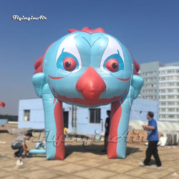 5m Outdoor Giant Inflatable Clown Head Door Circus Entrance Gate Air Blow Up Joker Arch For Event