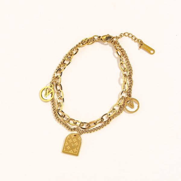 Bracelets Designer For Women Chain Bracelets Brand Letter Gold Plated Bracelet Jewelry Women Men Jewelry Accessories Lovers Gift
