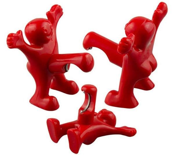 Funny Happy Man Design Wine Stoppers Mini Beer Bottle Openers Wine Cockscrew Kitchen Bar Tax Duty Free