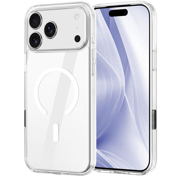 LUMEN Transparent two colors Clear Magnetic Shockproof Phone Cases for iPhone 17 air 16 Plus 16e Pro Max Compatible Magsafe Charger