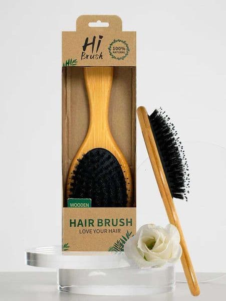 Wood Professional Soft Bristle Cushion Smooth Hair Not Knotted Practical High Elastic Head Massage Air Bag Comb