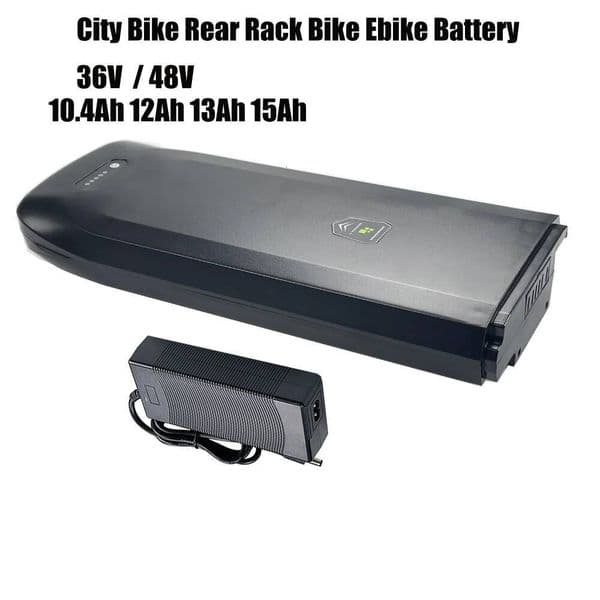 City Bike Rear Rack Ebike Battery 48V 12Ah 36V 13Ah 15Ah for Crussis Joycube JCEB360-11 E-Classic Gitane E-Organ XS E-Zumba Repl