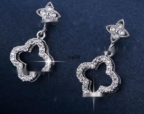 Stud Stud TB BHULAMTE Back-to-School Season Refreshing Simple Style Micro-Inlaid Zircon Elegant Earrings Star Style Earrings