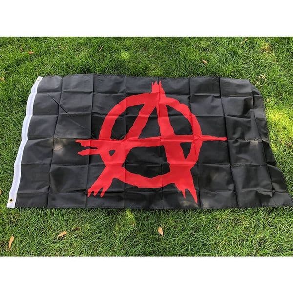 Anarchism Anarchy Flag 90x150cm Trim Anarchy Flag Polyester Hanging Banner For Home Decoration
