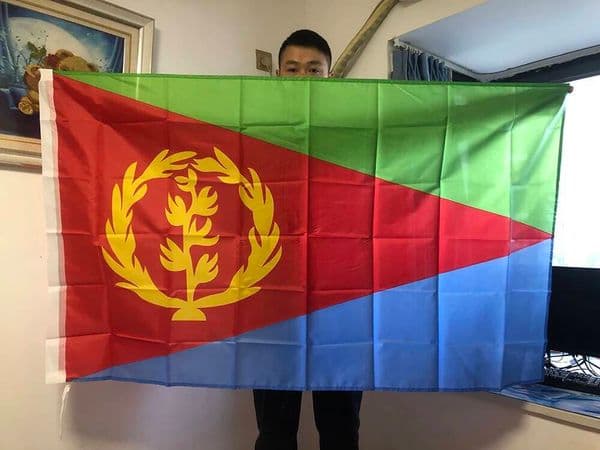 Eritrea Flag 90x150cm Polyester Hanging Eritrean National Flags Banner For Decoration