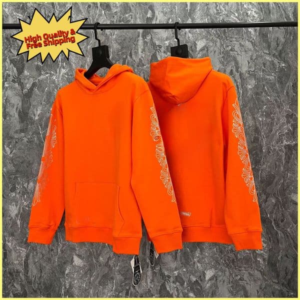 Chrome Mens Hoodies Designer Hoodie Long Sleeved T-shirt Pullover Sanskrit Cross Printed Hooded Sweatshirts Cardigan Men Women Street Casual Zip Up Jackets 322 ec