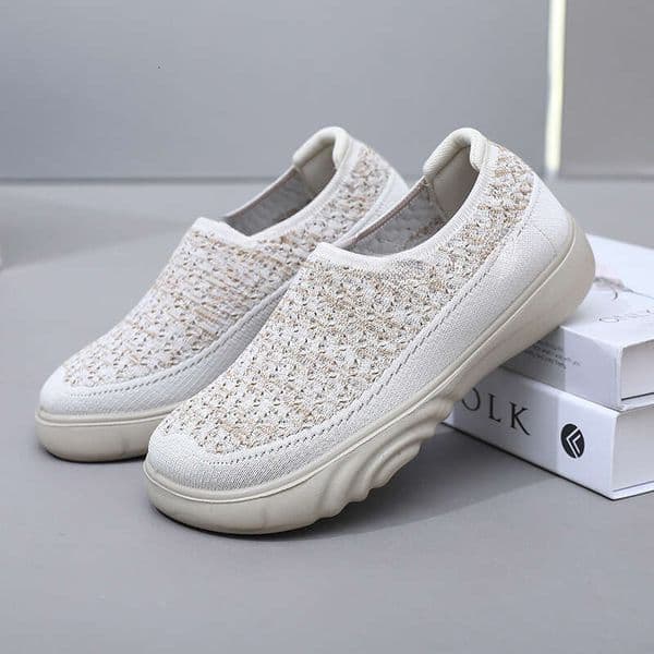 designer flats women shoes women spring new style womens single shoes middle aged elderly mom shoes soft sole non slip shoes outdoor casual shoes women training shoes