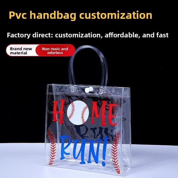 Customize Transparent Tote Takeaway Milk Tea Single Cup Packaging Plastic Custom PVC High-end Feel Wedding Candy Bag