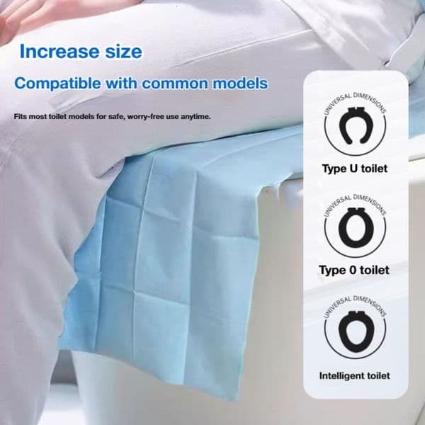 Disposable Toilet Seat Cover - Individually Packaged, Fully Waterproof Thickened Design, Specifically for Business Travel, Sold Individually MTD-35