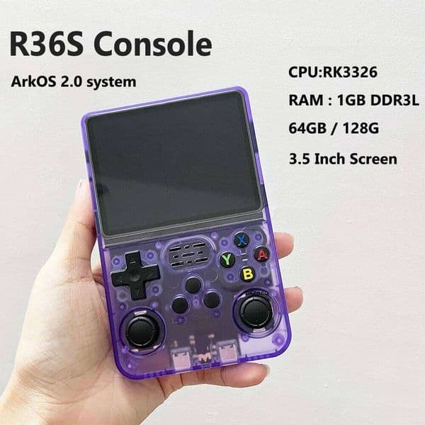 R36s Retro Handheld 3.5 Inch Emulator 64GB 128GB 10000+ Games ArkOS 2.0 Video Game Console for PSP/Arcade H260205