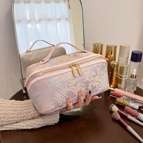 Feiyan Free Shipping Designer Bag Chinese Ancient Style Makeup Bag Portable Large Capacity Handheld Makeup Bag