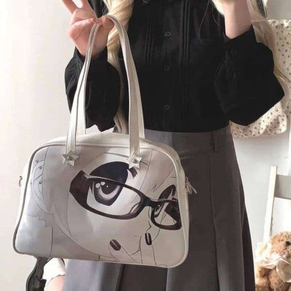 2025 New Japanese Anime Y2k Handbag Large Capacity Student Tote PU Jk Uniform Harajuku Shoulder Casual Bags For Women Y260204