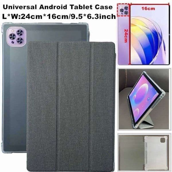 Transprent TPU Tablet For TCL Tab 10S 10 HD 4G 10L Gen2 10.1 inch Faux Leather Flip Full Protective Case H260205