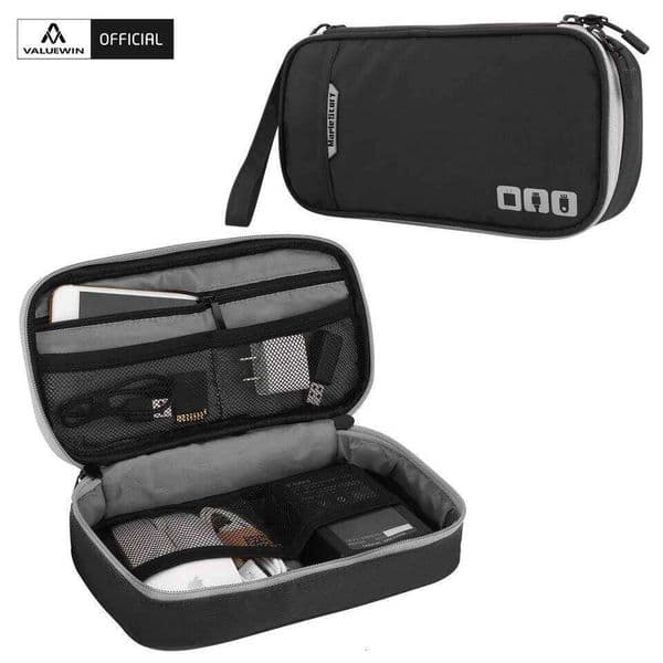 Portable Electronic Accessories Travel case,Cable Organizer Gadget Carry Bag for iPad,Cables,Power,USB Flash Drive, Charger 26H0206