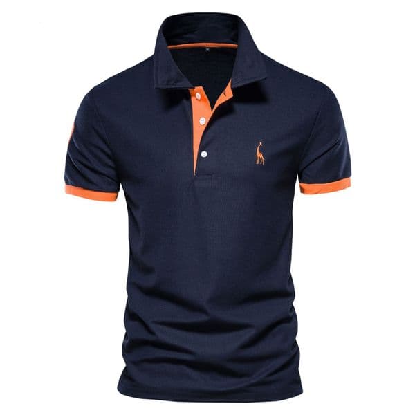 Luxury Brand Designer Clothes Hot-Selling Clothing Deer Embroidery Polo Shirt Short Sleeve Zhuji Mesh Collar Men's T-Shirt Wholesale