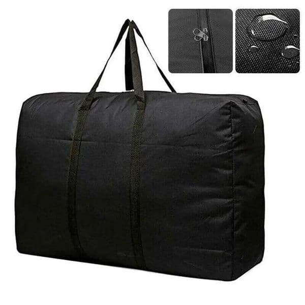 Black Large Waterproof Zipper Dustproof Protective Cover Furniture Cushion Outdoor Garden Christmas Tree Storage Bag 26H0206