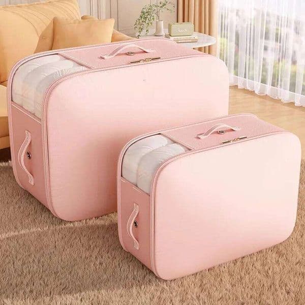 1pc Vacuum Compression Bags Household Visible Quilt Clothing Box Large-capacity Storage Bag Wardrobe Organizer 26H0206