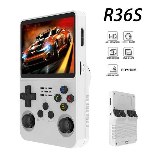Open Source R36S Console Linux System 3.5 Inch IPS Screen Portable Pocket Video Player 64G/128G best Game gift H260206