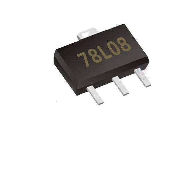 10pcs Brand new 78L08 SOT89 7808 three-terminal regulator IC chip 78L series