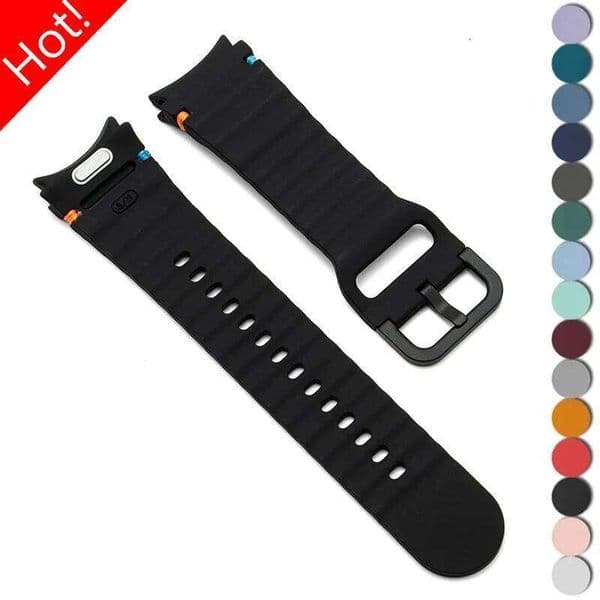 Original No Gaps Quick fit Silicone Strap for Samsung Galaxy Watch 7 6 5 4 40mm 44mm Bracelet 5Pro 45mm 6Classic 43mm 47mm Band Z260207