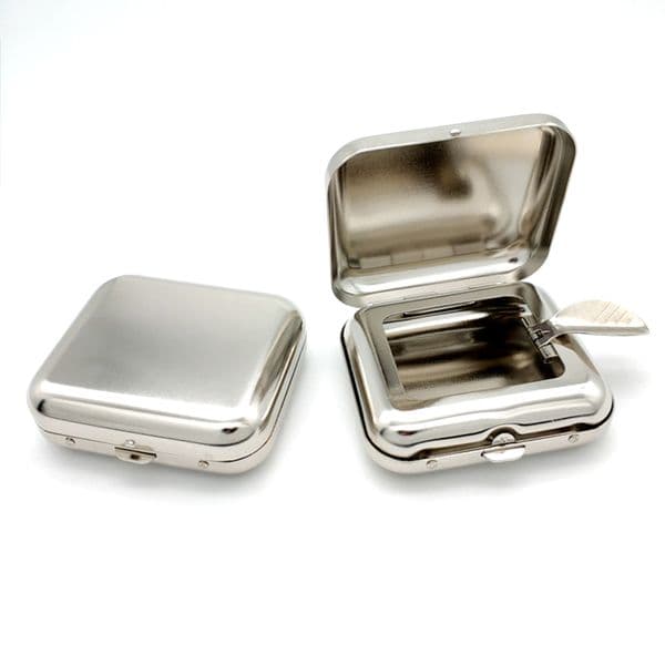 Metal Portable Cigarette Ashtray Pocket Outdoor Ashtrays Car Smoking Accessory