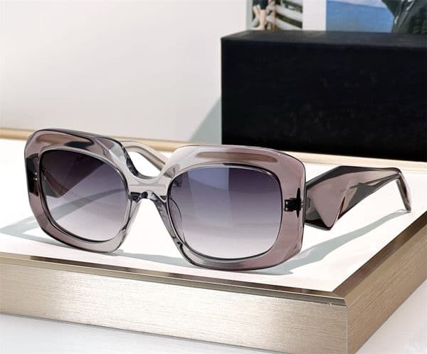 Fashion popular designer B23 sunglasses for women vintage avantgarde gradient acetate glasses oversized Classic elegant style AntiUltraviolet Come wi L260526