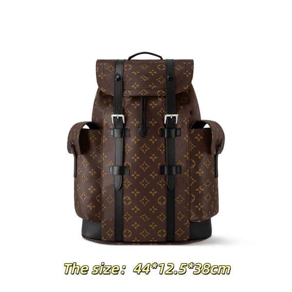 2026 Designer New Trendy Men's Large Capacity Printed Embossed Backpack Casual Travel Business Bag Christopher Cargo