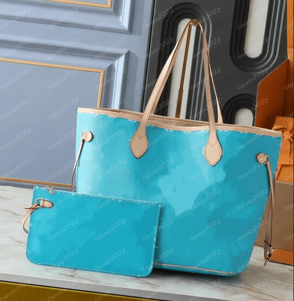 Pink MM tote bag designer bag women totes shoulder bag classic leather woman luxury handbag purse large practical bag clutch wallet more color M45685 hot sell 10A