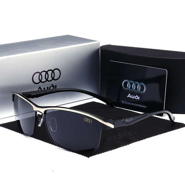 Designer sunglasses Men's Metal Square Frame 554 Audi Car Brand Sunglasses Polarized Driving Glasses Manufacturer Wholesale 551