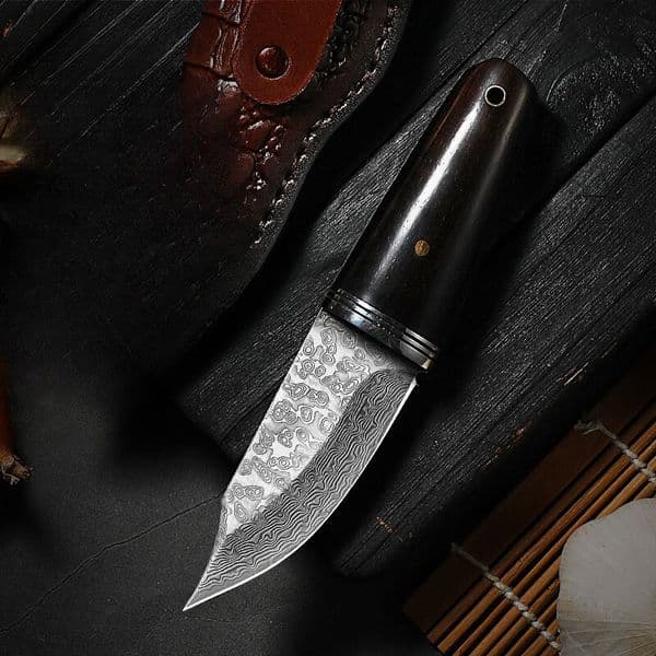 XTL high-end Damascus steel knife fruit knife, household pocket knife, portable sharp high hardness knife