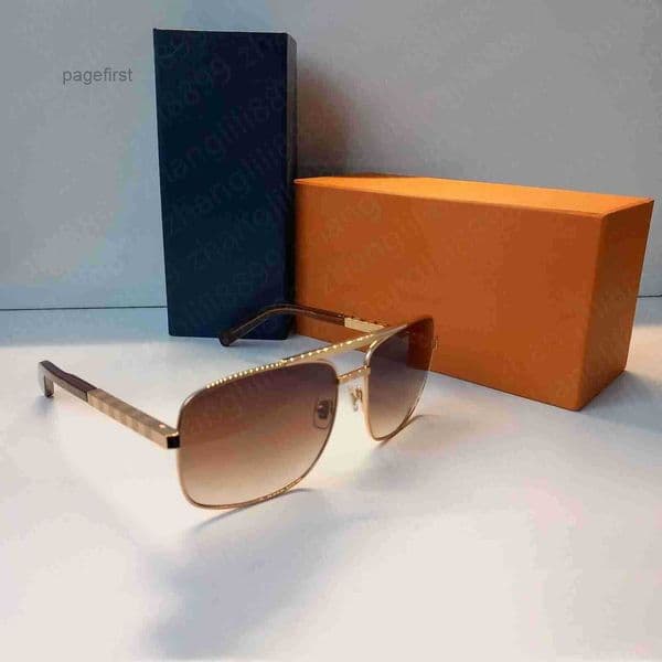 Fashion luxury man mens hot designer sunglasses for men and woman vintage square frame glasses trend leisure style Anti-Ultraviolet
