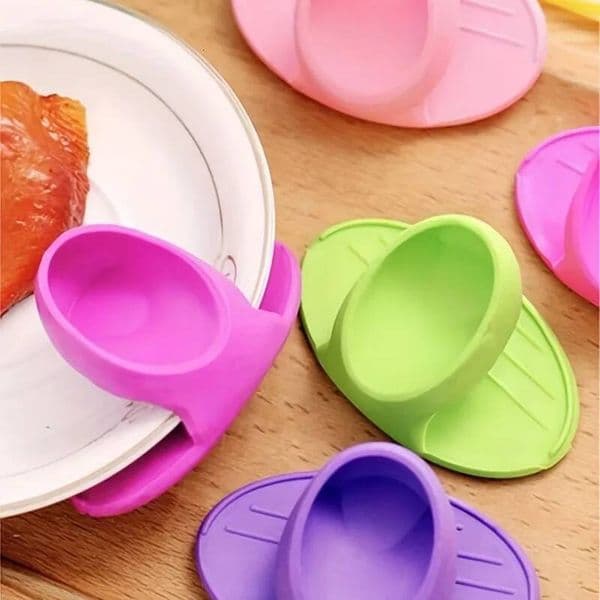 Bestseller 10/2PCS Silicone Finger Covers Oven Microwave Gloves High Temperature Resistant Thickened Insulated Mat Gift ddmytues