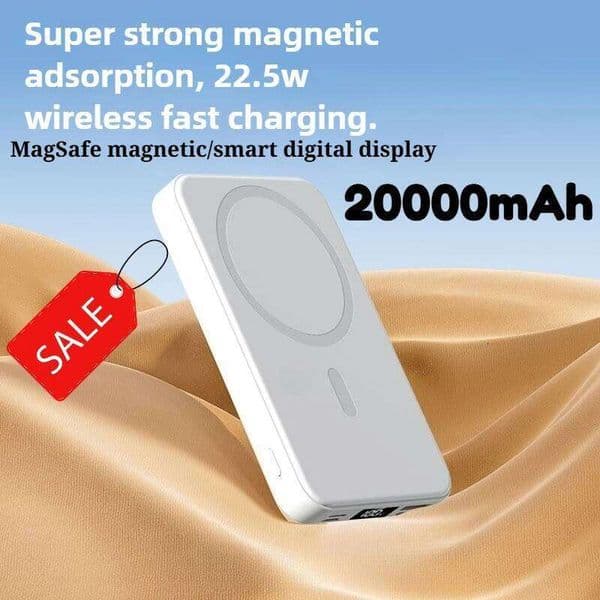 100000mAh Power Bank with Magnetic Wireless Charging, Type-C Port for IPhone 17, Redmi, Galaxy H260227
