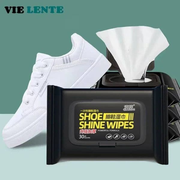 Bestseller 12-60Pcs Disposable Clean Portable White Shoes Care Wipes Sneakers Cleaning Quick Wet Wipe VIE LENTE ddmytues