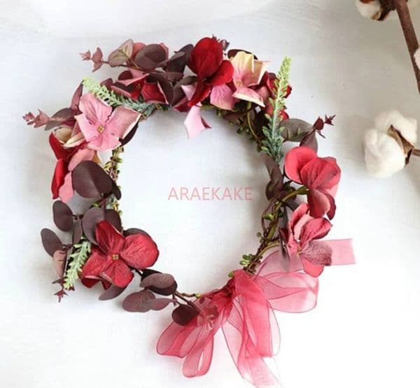 Bestseller Flower Bridal Wreath Headwear Vacation Retro Art Photography Green Plants Wedding Hair Accessories ddmytues