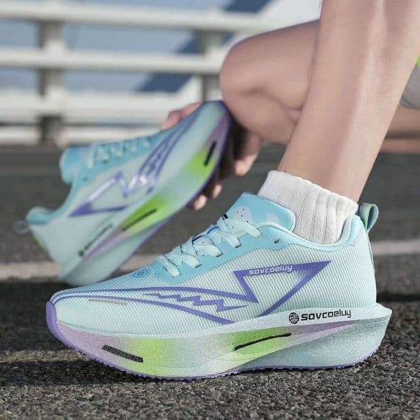 Unisex Men Running Shoes Sneakers Women Carbon Board Speciality Marathon Sports Lightweight Comfortable Athletic Nonskid Sneaker