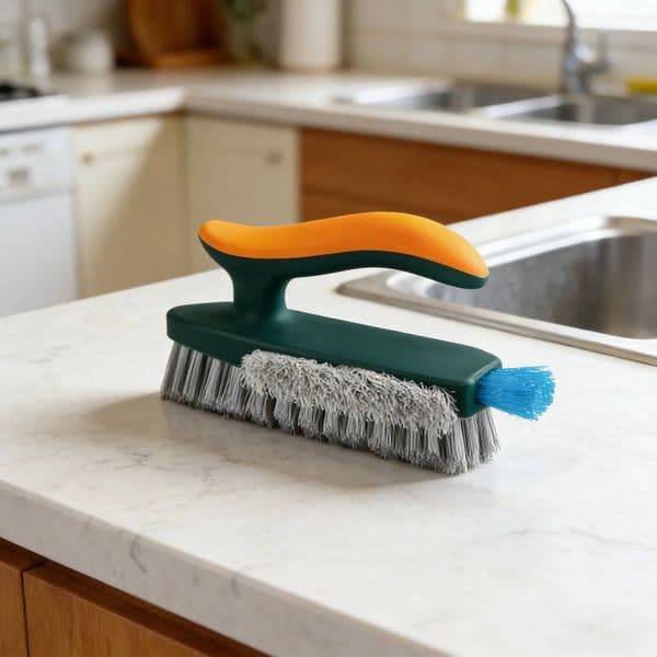 Bestseller Multi-Surface Deep Gap Cleaning Brush - Flexible Scrubber for Bathroom Tiles, Grout, Corners & Toilets with Ergonomic Handle ddmytues